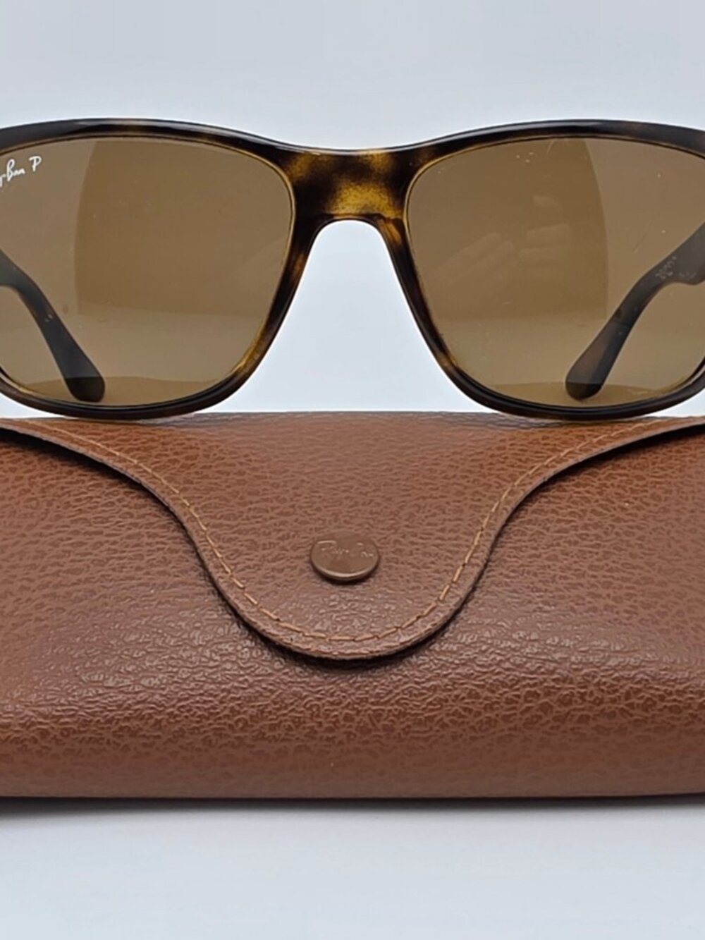 Ray-Ban RB4181 710/83 Havana Frame Polarized Brown Lens Sunglasses w/ Case Italy
